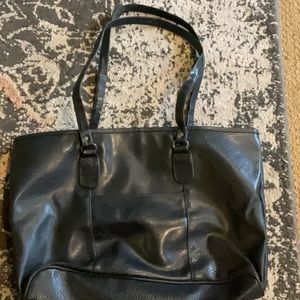 Big Black Side Purse